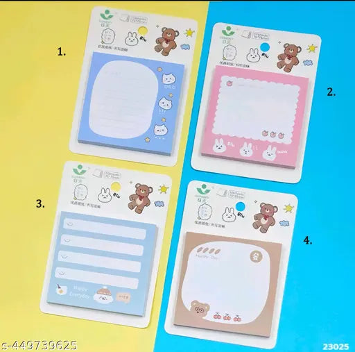 Kawaii Bear Sticky Notes ( 1pc )