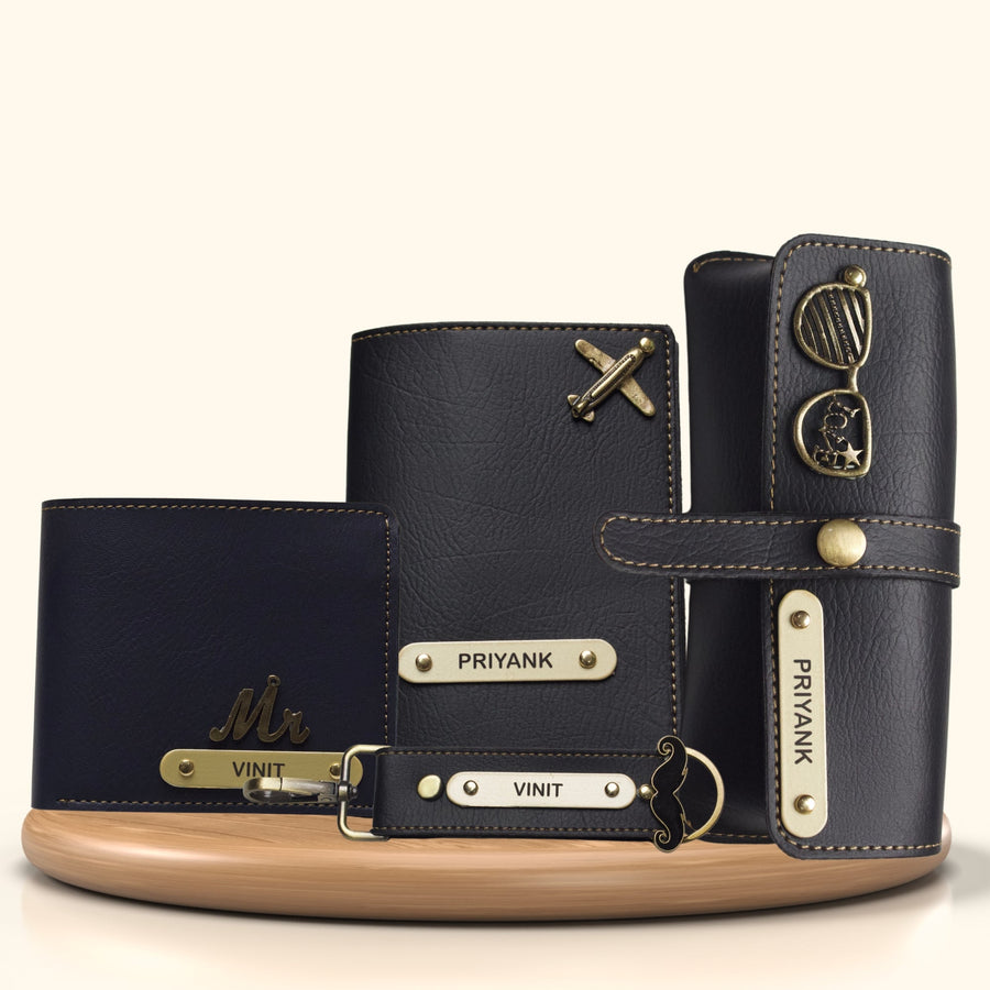 Personalized All in One Men's Combo (4 pcs) - Black