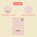 Personalized Nexon Leather Passport Cover - Pink