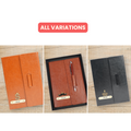 Personalized Vegan Leather Diary with pen-BROWN