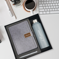 Classy Executive Diary + Classic Metal Pen + Classic Smart Bottle  - Grey