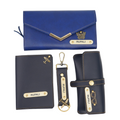 Nexon Ladies 4 Pc Combo (Lady Wallet 1.0, Passport, Eyewear, Keychain) (Royal Blue)
