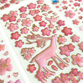 Cherry Blossom Sakura Journaling Scrapbooking Sticker Sheet ( 1 Sheet )