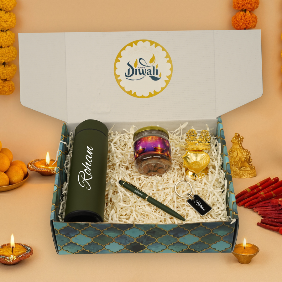 "Personalized Diwali Gift Hamper 6.0-Green