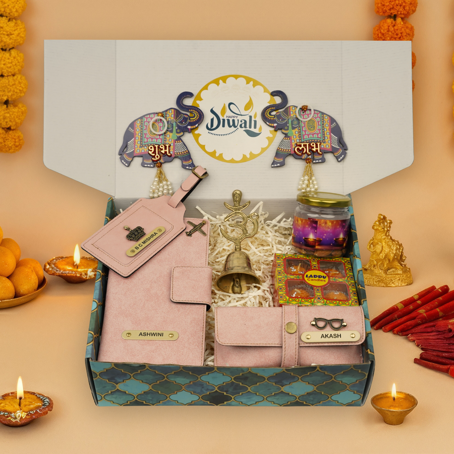 "Personalized Diwali Gift Hamper 9.0-PINK