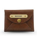 Classy Leather Customized Business-Visitng Card Holder (Brown)