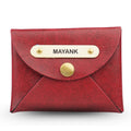 Classy Leather Customized Business-Visitng Card Holder (Maroon)