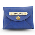 Classy Leather Customized Business-Visitng Card Holder (Royal Blue)