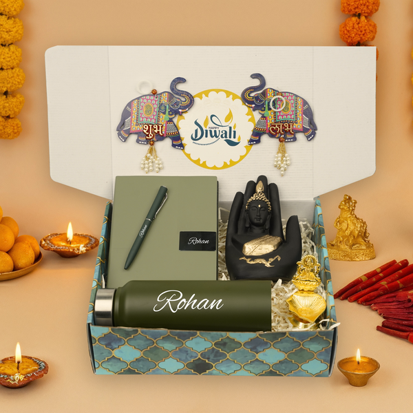 "Personalized Diwali Gift Hamper 5.0-Green