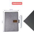 Classy Executive Diary + Classic Metal Pen - Grey