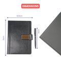 Classy Executive Diary + Classic Metal Pen - Black