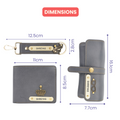 Nexon Leather Personalized Men's Combo (3 pcs) - Grey