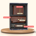 Nexon Leather Personalized Men's Combo (3 pcs) - Brown