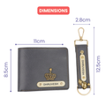 Personalized Nexon Leather Men's Combo (2 pcs) - Grey
