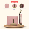 Personalized Nexon Leather Men's Combo (2 pcs) - Pink