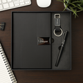 Nexon Diary + Classic Nexon Pen + Classy Leather Metal Keychain- BLACK