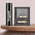 Personalized Bottle & Men's Combo (2 pcs) - Grey