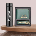 Personalized Bottle & Men's Combo (2 pcs) - Olive Green