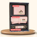 Nexon Leather Personalized Men's Combo (3 pcs) - Pink