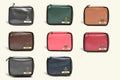 Customized Women's Croc Sling Bag + Mini Make up kit - Pink Brown