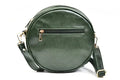 Classy Leather Customized Chained Sling Bag Round + Men's Wallet - Green Green