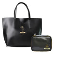 Customized Women's Tote Bag in Vogue (Product 1) + Mini Make up kit (Product 2) - Black Black