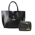 Customized Women's Tote Bag in Vogue (Product 1) + Mini Make up kit (Product 2) - Black Black