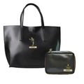 Customized Women's Tote Bag in Vogue (Product 1) + Mini Make up kit (Product 2) - Black Black