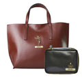 Customized Women's Tote Bag in Vogue (Product 1) + Mini Make up kit (Product 2) - Brown Black