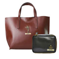 Customized Women's Tote Bag in Vogue (Product 1) + Mini Make up kit (Product 2) - Brown Black