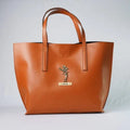 Customized Women's Tote Bag in Vogue (Product 1) + Mini Make up kit (Product 2) - Tan Tan