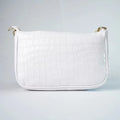 Customized Women's Croc Sling Bag + Mini Make up kit - White Olive Green