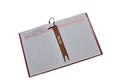 Bookmark Leather Tag for Readers | Personalised with Name (Tan)