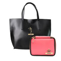 Customized Women's Tote Bag in Vogue (Product 1) + Mini Make up kit (Product 2) - Black Pink