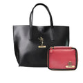 Customized Women's Tote Bag in Vogue (Product 1) + Mini Make up kit (Product 2) - Black Wine