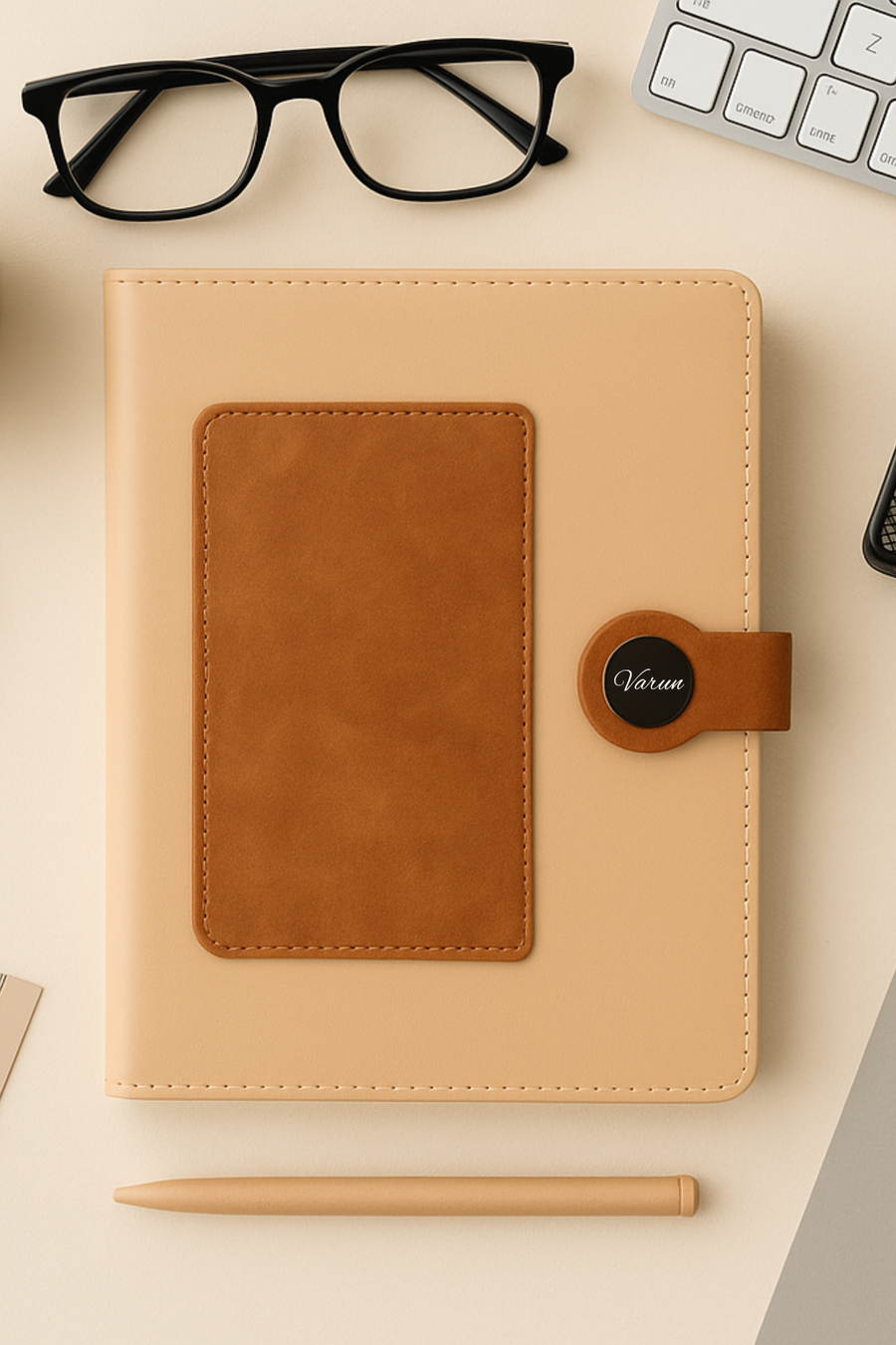 Dual Shade Diary-Light Brown