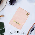 Personalized Nexon Leather Passport Cover - Pink