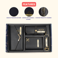 Nexon Ladies 4 Pc Combo (Lady Wallet 1.0, Passport, Eyewear, Keychain)  (Black)