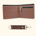 Personalized Nexon Leather Men's Combo (2 pcs) - Tan