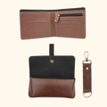 Nexon Leather Personalized Men's Combo (3 pcs) - Brown