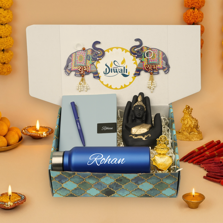 "Personalized Diwali Gift Hamper 5.0-Blue