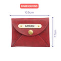 Classy Leather Customized Business-Visitng Card Holder (Maroon)