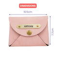 Classy Leather Customized Business-Visitng Card Holder (Pink)