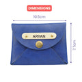 Classy Leather Customized Business-Visitng Card Holder (Royal Blue)