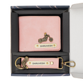 Personalized Nexon Leather Men's Combo (2 pcs) - Pink