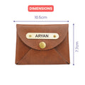 Classy Leather Customized Business-Visitng Card Holder (Tan)