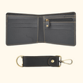 Personalized Nexon Leather Men's Combo (2 pcs) - Black