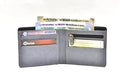 Classy Leather Customized Chained Sling Bag Round + Men's Wallet - Light Pink Grey