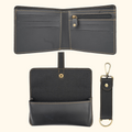 Nexon Leather Personalized Men's Combo (3 pcs) - Black
