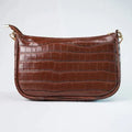 Customized Women's Croc Sling Bag + Mini Make up kit - Brown Olive Green